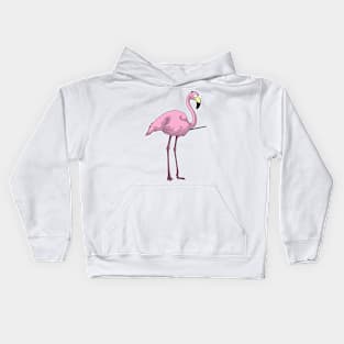 Flamingo Teacher Pointer Kids Hoodie